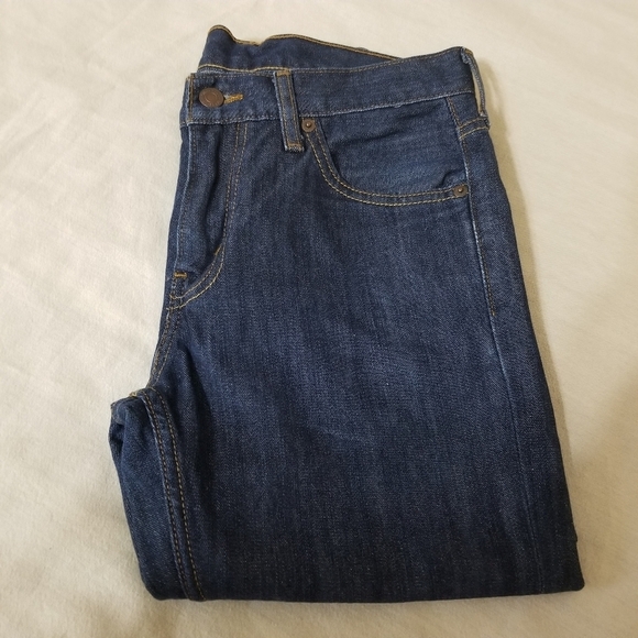 Levi's Men's Slim Cotton Jeans - Dark Blue Size 30 - Picture 12 of 15